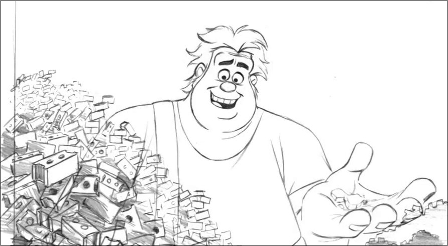Wreck-It Ralph (2012) Pencil Test: Dialogue from ‘Cyrus’ by Nik Ranieri