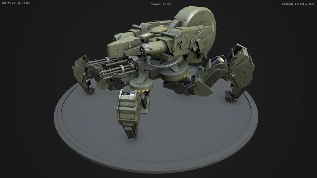 Željko Tasić – Spider Tank Model – Dizajn By Fausto De Martini