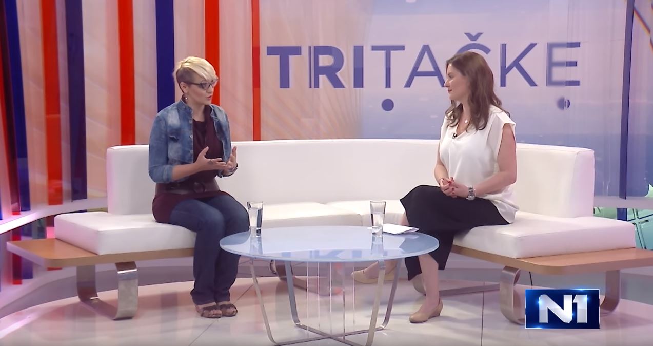 Karakterni animator Ljiljana Antonović u emisiji Tri tačke